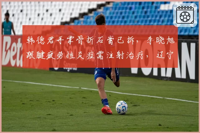 韩德君手掌骨折石膏已拆，李晓旭跟腱疲劳性炎症需注射治疗，辽宁老将回归时间对比